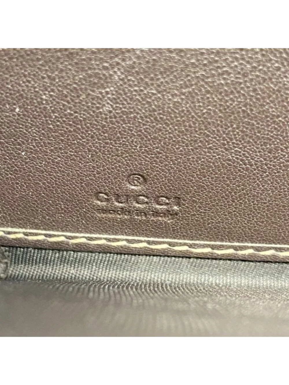 ★SOLD★ Gucci Wallet GG Canvas Beige Champagne Gold - Picture 4 of 7